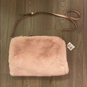 NWT Do Everything In Love faux fur bag